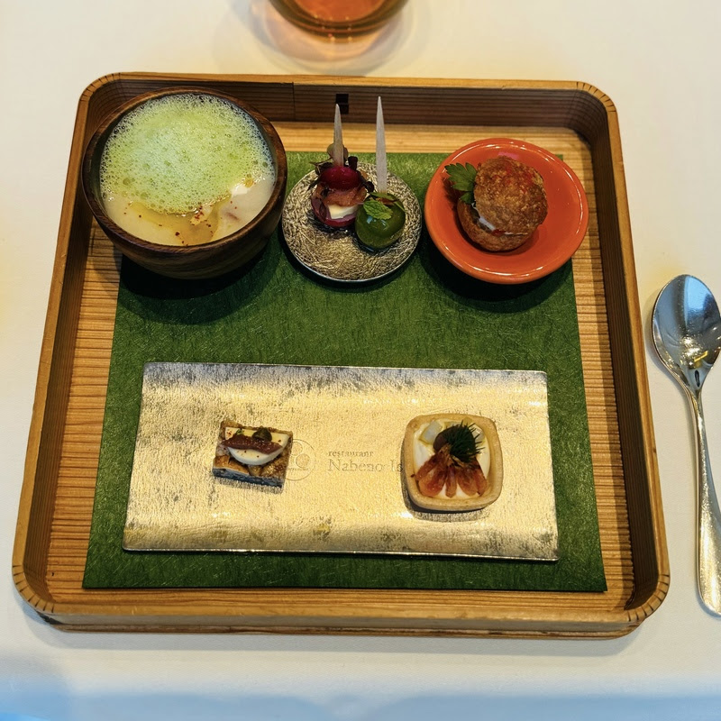 フランス料理と江戸食文化を融合したナベノ-イズムの料理