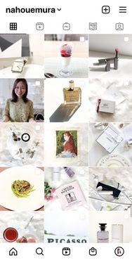 統一感のあるInstagramフィードの例